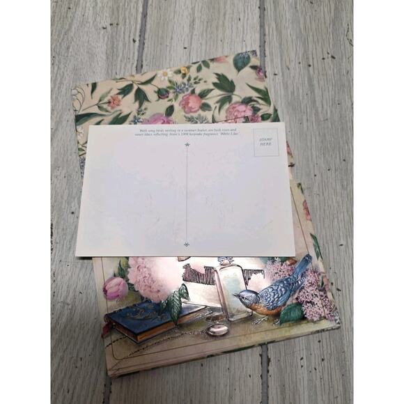 Vtg 1990 Avon Thinking Of You Bird Flowers Post Cards And Envelopes Beautiful - Picture 8 of 8